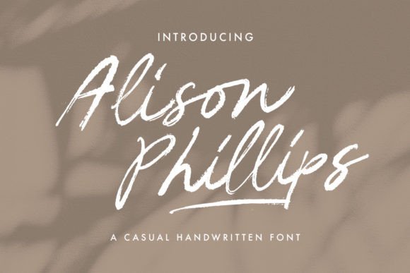 Alison Phillips Casual Handwritten: Where Authenticity Meets Everyday Design