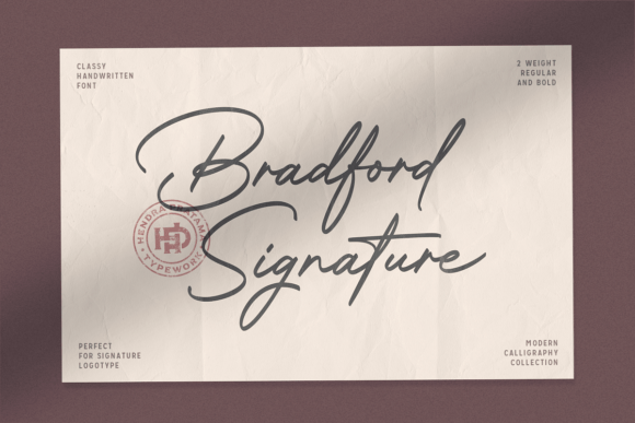 Bradford Signature: Elegant Script for Meaningful Moments