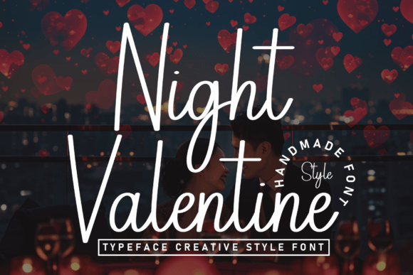 Night Valentine: A Handwritten Display Font That Feels Like a Smile