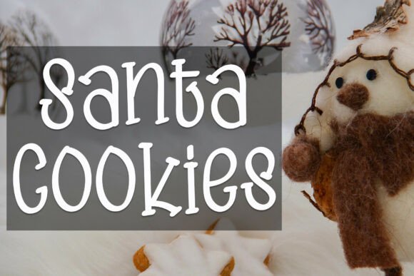 Santa Cookies: Elegant, Handcrafted Typography
