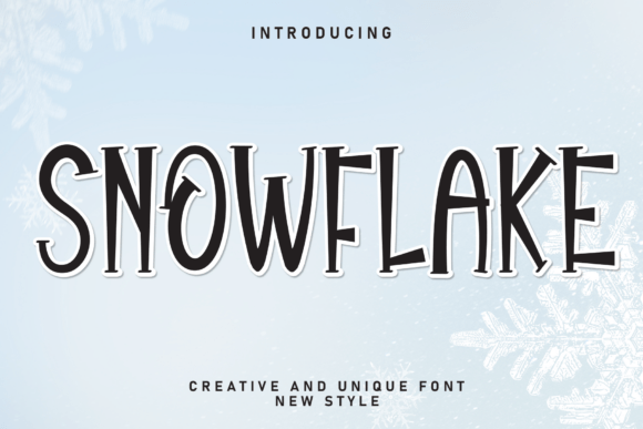 Snowflake: A Handwritten Display Font That Captures Joy in Every Curve
