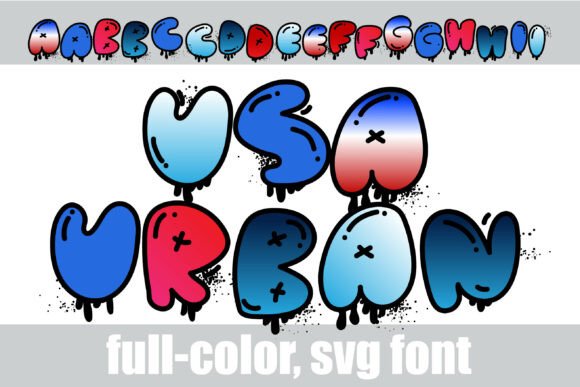 Usa Urban Art: Bold, Dripping Typography for Real-World Impact