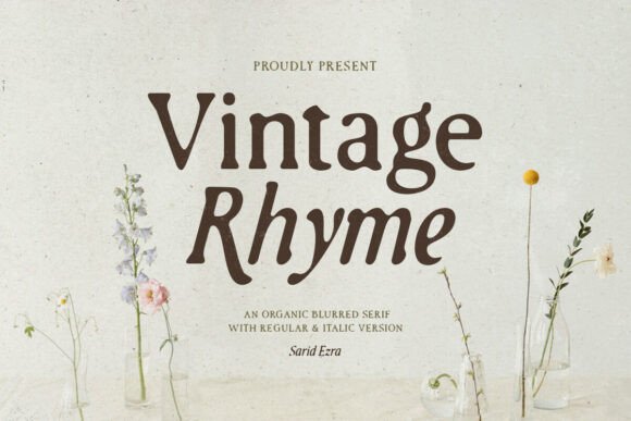 Vintage Rhyme: Organic Serif for Authentic Design