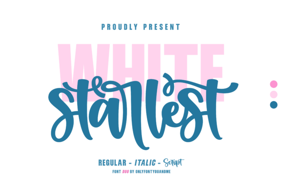 White Starlest: Bold Sans + Expressive Script